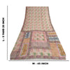 Sanskriti Vintage Dusty Pink Sarees Blend Georgette Printed Sari Craft Fabric