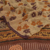 Sanskriti Vintage Brown Sarees Pure Georgette Silk Printed Sari Craft 5Yd Fabric