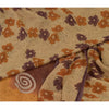 Sanskriti Vintage Brown Sarees Pure Georgette Silk Printed Sari Craft 5Yd Fabric