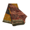 Sanskriti Vintage Multi Sari Blend Georgette Printed Sarees Floral Craft Fabric
