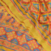 Sanskriti Vintage Red Indian Sarees Printed Georgette Indian Sari Craft Fabric