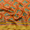 Sanskriti Vintage Red Indian Sarees Printed Georgette Indian Sari Craft Fabric