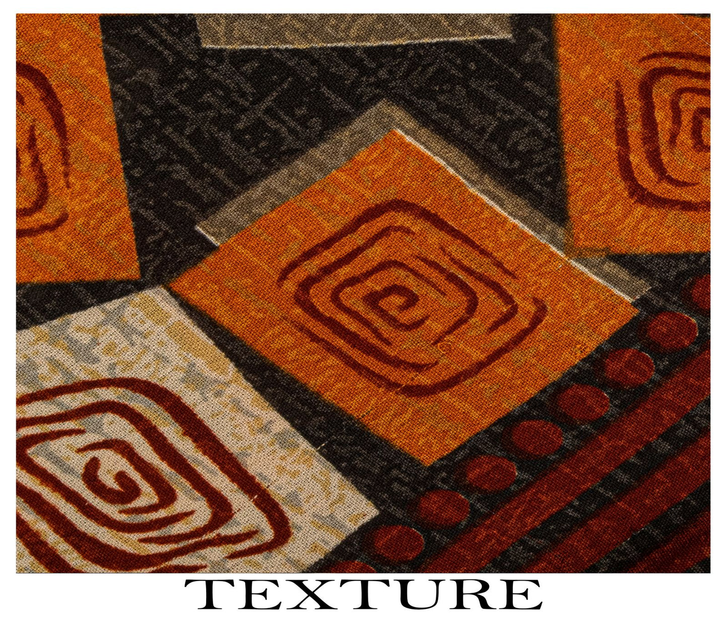 Sanskriti Vintage Saree Black Pure Georgette Geometric Print Sari 5.5Yard Fabric