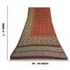 Sanskriti Vintage Brown Sarees Pure Georgette Silk Printed Sari Craft Fabric