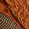 Sanskriti Vintage Orange Sarees Pure Georgette Silk Printed Sari Craft Fabric