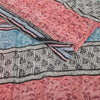 Sanskriti Vintage Sarees Pure Georgette Silk Printed Indian Sari Craft Fabric