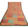 Sanskriti Vintage Sari Indian Multi Indian Georgette Printed Sarees Craft Fabric