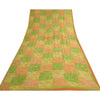Sanskriti Vintage Indian Sari Pure Georgette Silk Sewing Printed Sarees Fabric