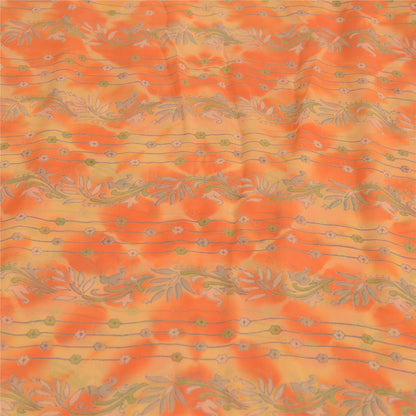 Sanskriti Vintage Leheria Sarees Pure Georgette Silk Printed Sari Craft Fabric