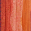Sanskriti Vintage Orange & Peach Sarees Blend Chiffon Printed Sari 5yd Fabric