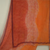 Sanskriti Vintage Orange & Peach Sarees Blend Chiffon Printed Sari 5yd Fabric