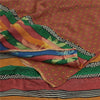 Sanskriti Vintage Dark Red Sarees Blend Georgette Printed Sari Craft Fabric