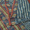 Sanskriti Vintage Blue/Red Sarees Pure Georgette Silk Printed Sari Craft Fabric