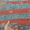 Sanskriti Vintage Blue/Red Sarees Pure Georgette Silk Printed Sari Craft Fabric