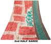 Sanskriti Vintage Saree Pure Georgette Silk Multicolor Printed Sari Craft Sustainable Fabric