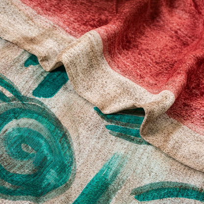 Sanskriti Vintage Saree Pure Georgette Silk Multicolor Printed Sari Craft Sustainable Fabric