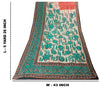 Sanskriti Vintage Saree Pure Georgette Silk Multicolor Printed Sari Craft Sustainable Fabric