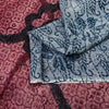 Sanskriti Vintage Sari Blend Georgette Lilla Trykt Sari 5 Yard Håndværk Bæredygtigt Stoff