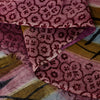 Sanskriti Vintage Sari Blend Georgette Lilla Trykt Sari 5 Yard Håndværk Bæredygtigt Stoff