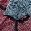 Sanskriti Vintage Sari Blend Georgette Lilla Trykt Sari 5 Yard Håndværk Bæredygtigt Stoff
