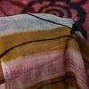 Sanskriti Vintage Sari Blend Georgette Lilla Trykt Sari 5 Yard Håndværk Bæredygtigt Stoff