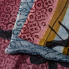 Sanskriti Vintage Sari Blend Georgette Lilla Trykt Sari 5 Yard Håndværk Bæredygtigt Stoff