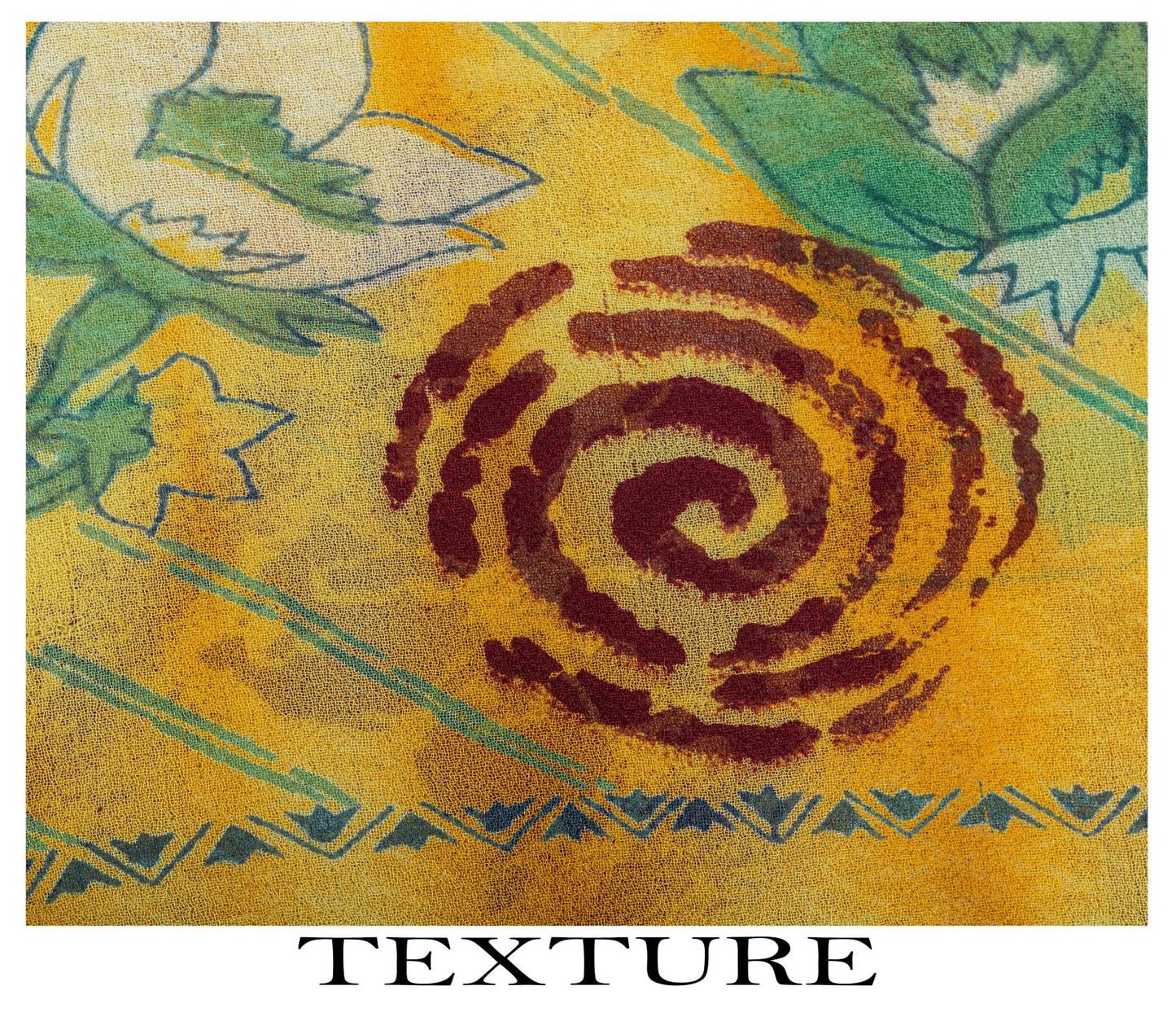 Sanskriti Vintage Saree Yellow Pure Georgette Floral Print Sari 5.5+Yard Fabric