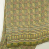 Сари Sanskriti Vintage Green Saree из чистого шелка-жоржета с принтом, мягкая ткань для рукоделия, устойчивая ткань