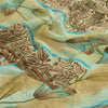 Sanskriti Vintage Cream Digital Printed Saree Blend Georgette Sari Craft Sustainable Fabric