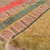 Sanskriti Vintage 100% Pure Georgette Silk Bollywood Multicolor Printed 5 Yd Saree Home Decor, Women Floral Outfit, Silk Scrap Fabric