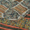 Sanskriti VintageSaree Pure Georgette Silk Printed Sari Craft Multicolor Sustainable Fabric