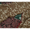 Sanskriti Vintage Sari Ren Georgette Silke Trykt Sari 5Yd Håndværk Dekor Bæredygtigt Stoff
