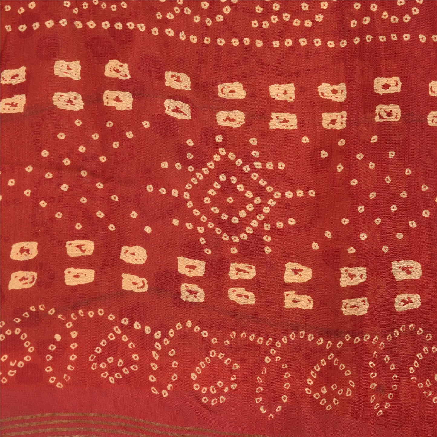 Sanskriti Vintage Blend Silk Beige Printed Zari Border Sarees 5 YD Craft Fabric upholstery fabric