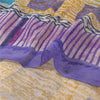 Sanskriti Vintage Multicolor Saree Pure Georgette Silk Printed Sari Craft Sustainable Fabric