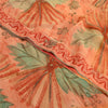 Sanskriti Vintage Pure Georgette Silk Saree: Multicolor Floral Printed Indian Fabric Bohemian Fabric For Dressmaking,Craft Supplies