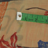 Sanskriti Vintage Peach Bollywood Printed Sari Pure Georgette Silk Sustainable Fabric Saree