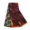 Sanskriti Vintage Indian Sari Blend Georgette Printed Sarees 6 yard Craft Fabric