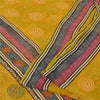 Sanskriti Vintage Yellow Sarees Pure Georgette Silk Printed Sari Craft Fabric
