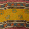 Sanskriti Vintage Yellow Sarees Pure Georgette Silk Printed Sari Craft Fabric