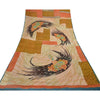 Sanskriti Vintage Indian Sarees Pure Georgette Silk Printed Sari Craft Fabric