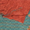 Sanskriti Vintage Red Sarees Pure Georgette Silk Printed Sari 5YD Craft Sustainable Fabric