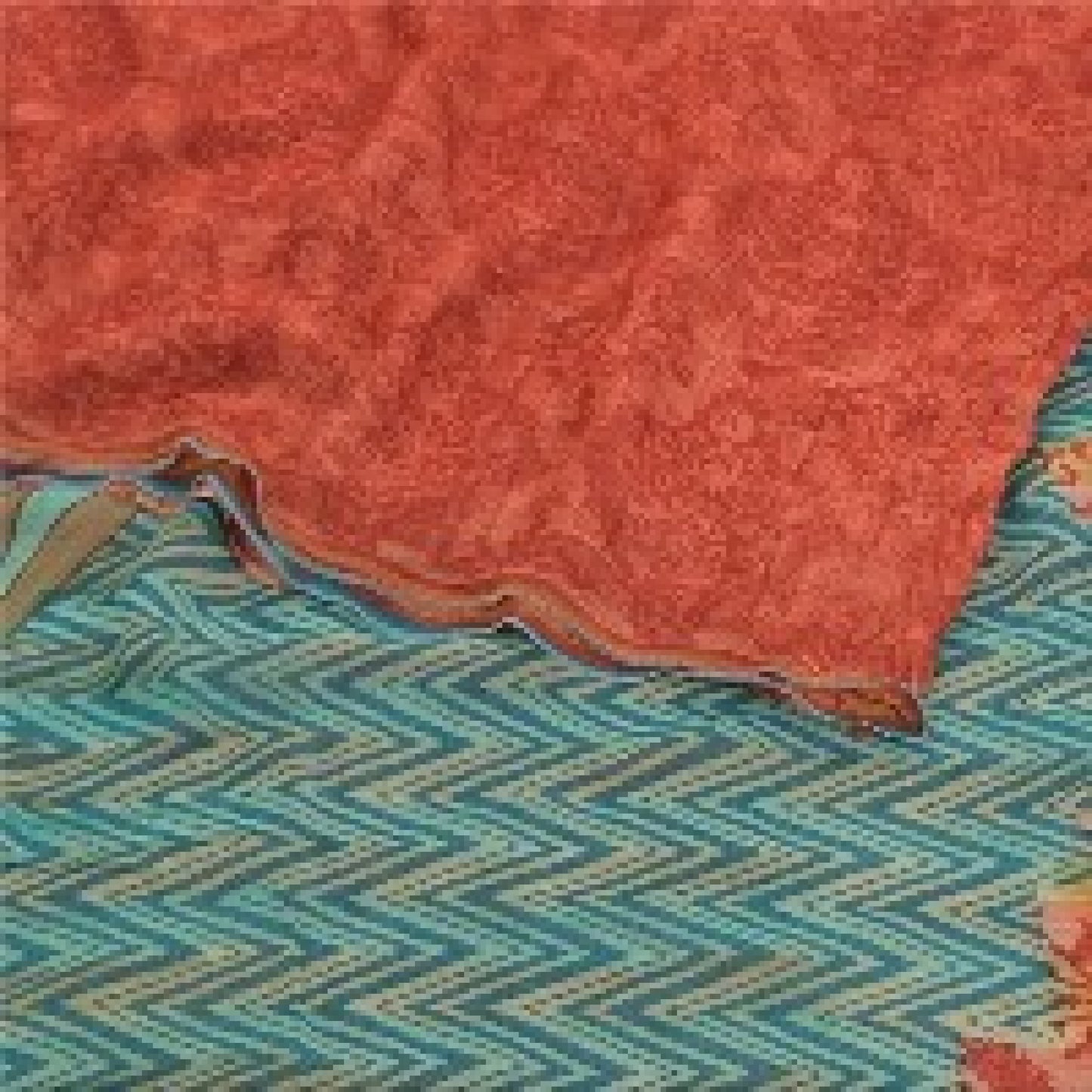 Sanskriti Vintage Red Sarees Pure Georgette Silk Printed Sari 5YD Craft Sustainable Fabric