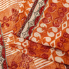 Sanskriti Vintage Rusty Orange Sarees Pure Georgette Silk Printed Sari Sustainable Fabric