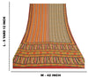 Sanskriti Vintage Indian Sarees Pure Georgette Silk Printed Sari Craft Sustainable Fabric