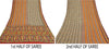 Sanskriti Vintage Indian Sarees Pure Georgette Silk Printed Sari Craft Sustainable Fabric