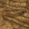 Sanskriti Vintage Brown Sarees Pure Georgette Silk Printed Sari 5YD Craft Sustainable Fabric