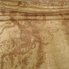 Sanskriti Vintage Brown Sarees Pure Georgette Silk Printed Sari 5YD Craft Sustainable Fabric