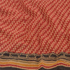 Sanskriti Vintage Saree Dark Red 100% Pure Georgette Silk 5 YD Saree Abstract Printed Sari Craft Fabric Add-Elegance to Curtains, Sewing
