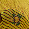 Sanskriti Vintage Blend Georgette Sarees Lemon Leheria Printed Sari Dress Fabric