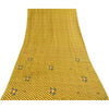 Sanskriti Vintage Blend Georgette Sarees Lemon Leheria Printed Sari Dress Fabric